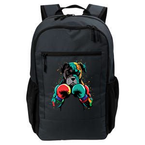 Funny Kickboxing Or Boxing Boxer Dog Gift Daily Commute Backpack