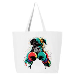 Funny Kickboxing Or Boxing Boxer Dog Gift 25L Jumbo Tote