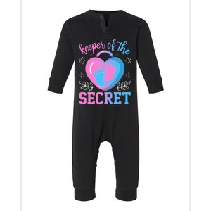 Funny Keeper of the Secret Baby Shower Gender Reveal Party Infant Fleece One Piece