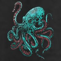 Funny Kraken Octopus Gift 7 Panel Mesh Trucker Snapback Hat