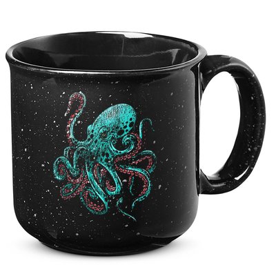 Funny Kraken Octopus Gift 15oz Campfire Ceramic Mug