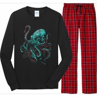 Funny Kraken Octopus Gift Long Sleeve Pajama Set