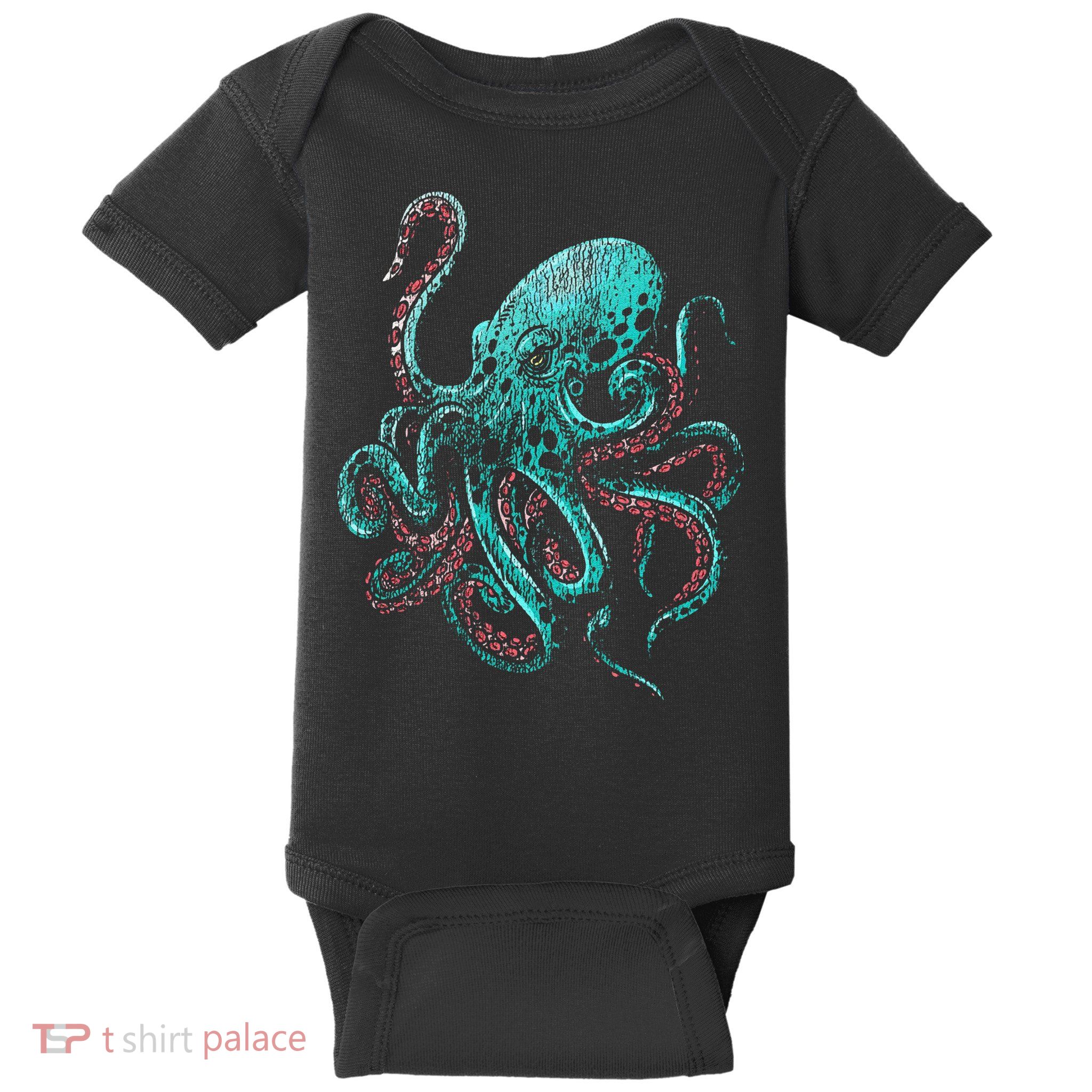 Funny Kraken Octopus Gift Baby Bodysuit