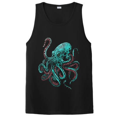 Funny Kraken Octopus Gift PosiCharge Competitor Tank