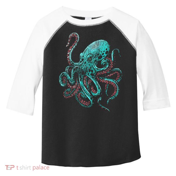 Funny Kraken Octopus Gift Toddler Fine Jersey T-Shirt
