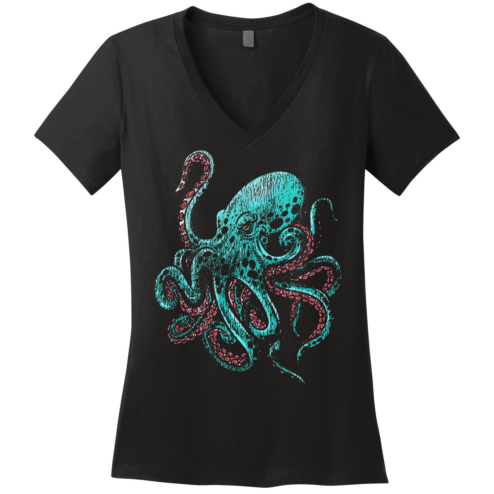 Funny Kraken Octopus Gift Women's V-Neck T-Shirt
