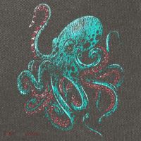 Funny Kraken Octopus Gift Cotton Canvas Backpack