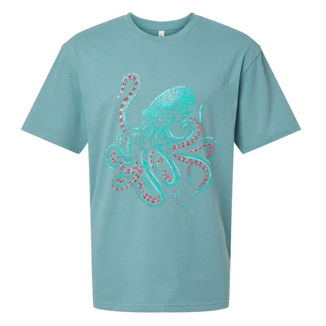 Funny Kraken Octopus Gift Sueded Cloud Jersey T-Shirt