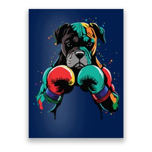 Funny Kickboxing Or Boxing Boxer Dog Poster