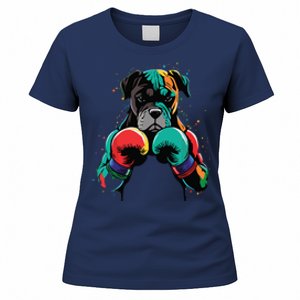 Funny Kickboxing Or Boxing Boxer Dog Women's T-Shirt