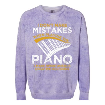 Funny Keyboard Pianist Gifts Funny Music Musician Piano Gift Colorblast Crewneck Sweatshirt