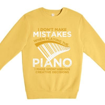 Funny Keyboard Pianist Gifts Funny Music Musician Piano Gift Premium Crewneck Sweatshirt