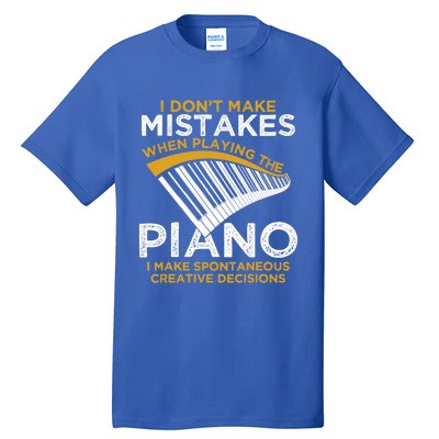 Funny Keyboard Pianist Gifts Funny Music Musician Piano Gift Tall T-Shirt