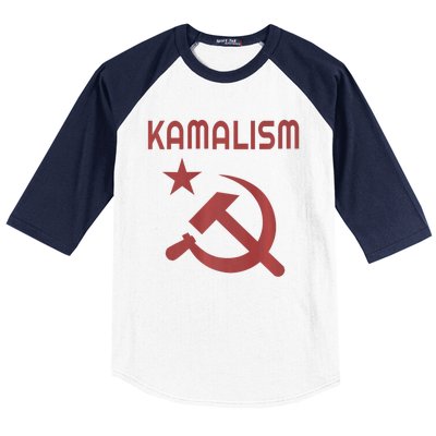 Funny Kamalism Pun Baseball Sleeve Shirt