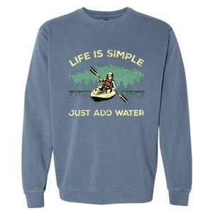 Funny Kayaking Paddling Canoeing Lover Garment-Dyed Sweatshirt