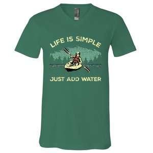 Funny Kayaking Paddling Canoeing Lover V-Neck T-Shirt