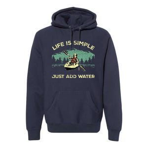 Funny Kayaking Paddling Canoeing Lover Premium Hoodie