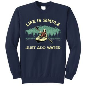 Funny Kayaking Paddling Canoeing Lover Tall Sweatshirt