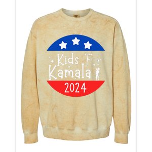 For Kamala President Love Kamala Harris Colorblast Crewneck Sweatshirt