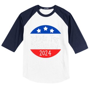 For Kamala President Love Kamala Harris Baseball Sleeve Shirt