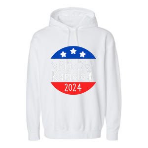 For Kamala President Love Kamala Harris Garment-Dyed Fleece Hoodie