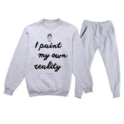 Frida Kahlo Paint My Own Reality Premium Crewneck Sweatsuit Set