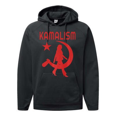 Funny Kamalism Pun Premium Performance Fleece Hoodie