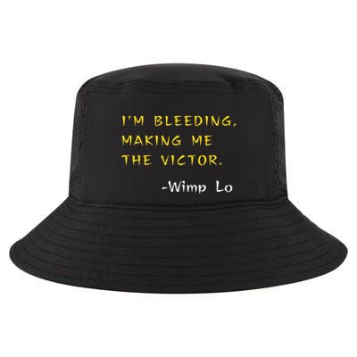Funny Kung Pow Movie Quotes IM Bleeding Making Me Victor Cool Comfort Performance Bucket Hat
