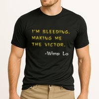 Funny Kung Pow Movie Quotes IM Bleeding Making Me Victor Cooling Performance Crew T-Shirt