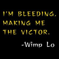 Funny Kung Pow Movie Quotes IM Bleeding Making Me Victor Drawstring Bag