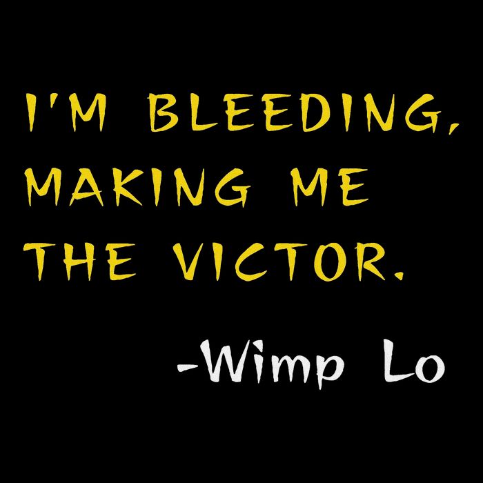Funny Kung Pow Movie Quotes IM Bleeding Making Me Victor Drawstring Bag