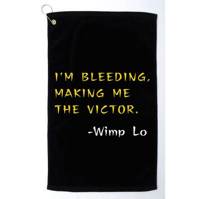 Funny Kung Pow Movie Quotes IM Bleeding Making Me Victor Golf Towel
