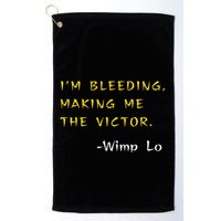 Funny Kung Pow Movie Quotes IM Bleeding Making Me Victor Golf Towel