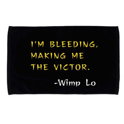 Funny Kung Pow Movie Quotes IM Bleeding Making Me Victor Microfiber Hand Towel