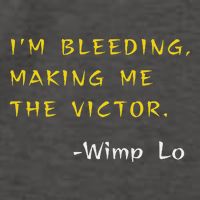 Funny Kung Pow Movie Quotes IM Bleeding Making Me Victor Vector Backpack
