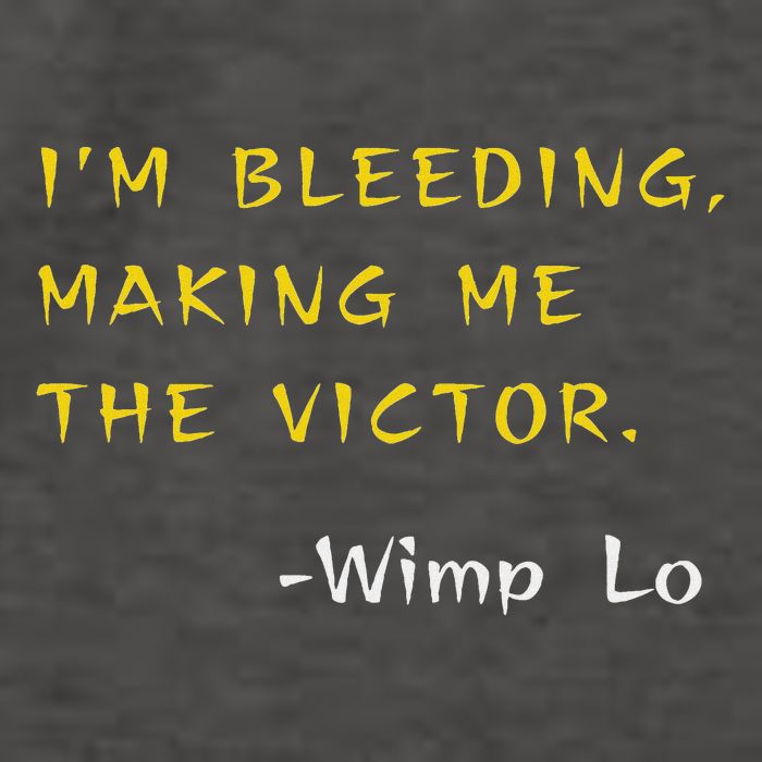 Funny Kung Pow Movie Quotes IM Bleeding Making Me Victor Vector Backpack