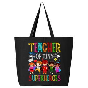 funny Kindergarten Prek Teacher of Tiny Superheroes 25L Jumbo Tote