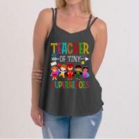 funny Kindergarten Prek Teacher of Tiny Superheroes Women's Strappy Tank