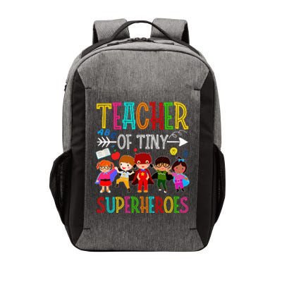 funny Kindergarten Prek Teacher of Tiny Superheroes Vector Backpack