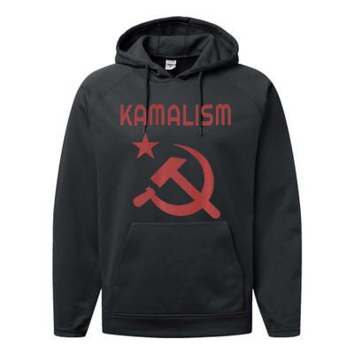 Funny Kamalism Pun Premium Performance Fleece Hoodie