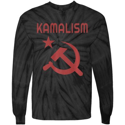 Funny Kamalism Pun Premium Tie-Dye Long Sleeve Shirt