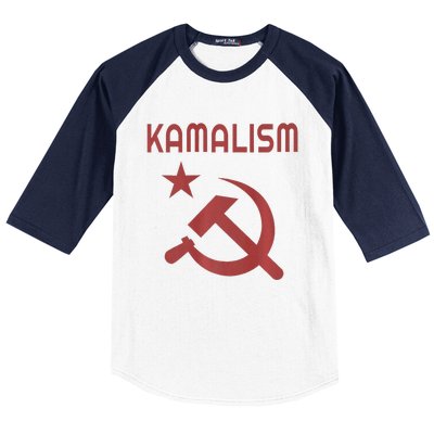 Funny Kamalism Pun Premium Baseball Sleeve Shirt