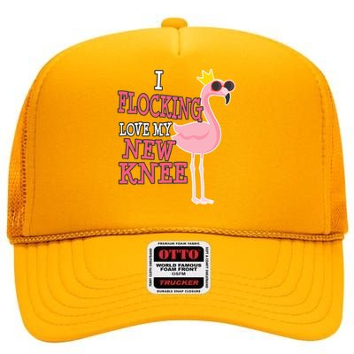 Funny Knee Replacement Surgery Get Well High Crown Mesh Back Trucker Hat