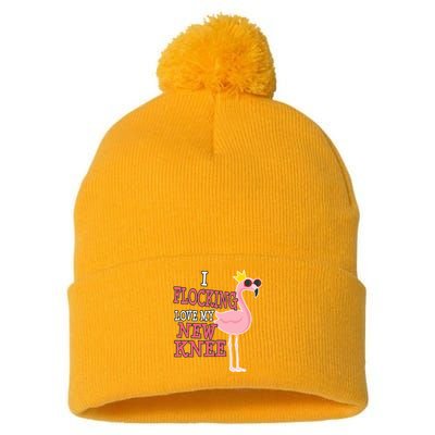 Funny Knee Replacement Surgery Get Well Pom Pom 12in Knit Beanie