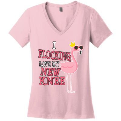 Funny Knee Replacement Surgery Get Well Women's V-Neck T-Shirt