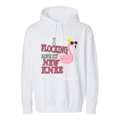 Funny Knee Replacement Surgery Get Well Garment-Dyed Fleece Hoodie