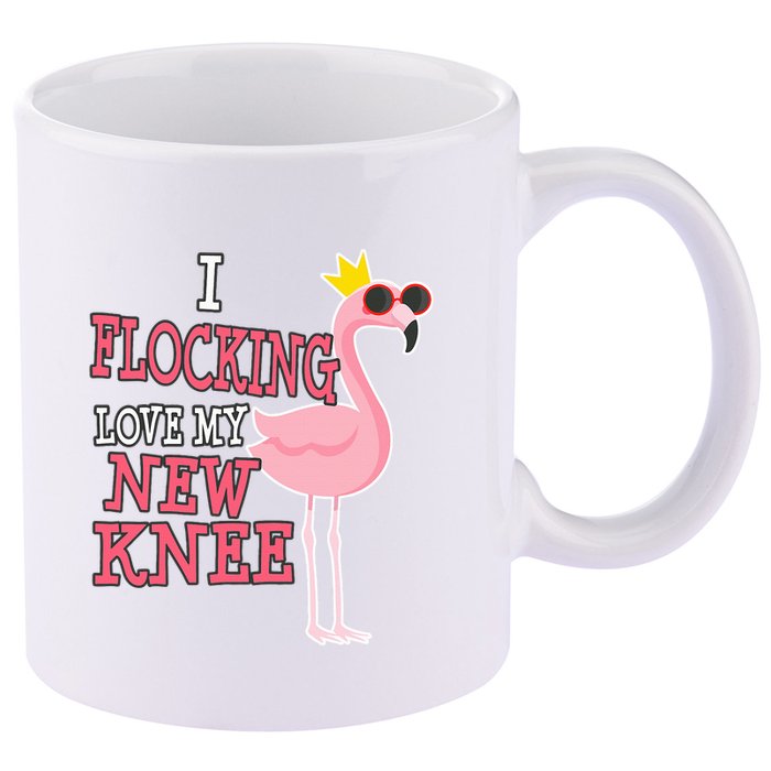 Funny Knee Replacement Surgery Get Well 11oz C Handle Ceramic Mug