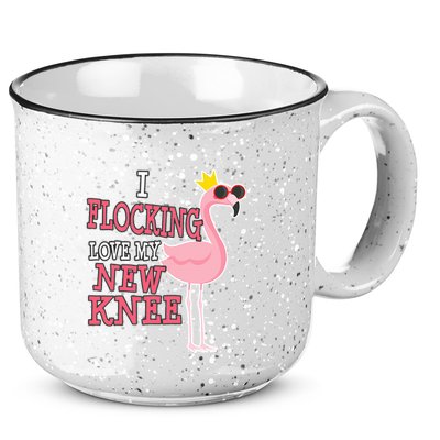 Funny Knee Replacement Surgery Get Well 15oz Campfire Ceramic Mug