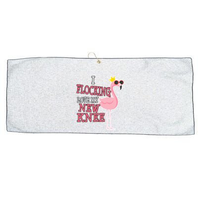 Funny Knee Replacement Surgery Get Well Large Microfiber Waffle Golf Towel