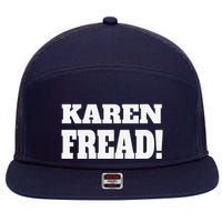 Free Karen Read Fread Karen Read 7 Panel Mesh Trucker Snapback Hat